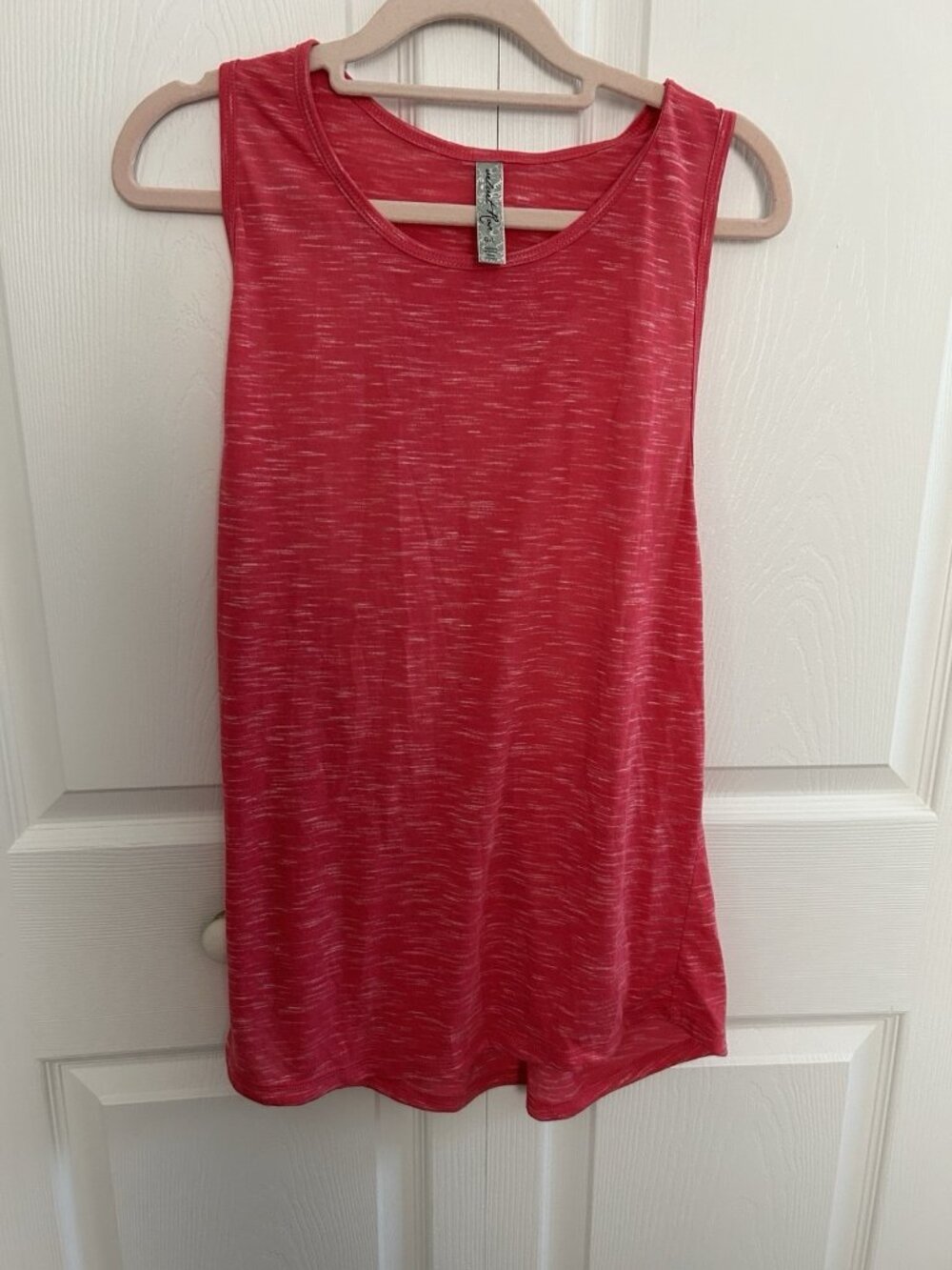 Velvet Rose Women's Athletic Racerback Lightweight Tank Top Pink Size L